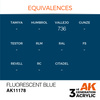 AK 3GEN Acrylics: Fluorescent Blue 17ml