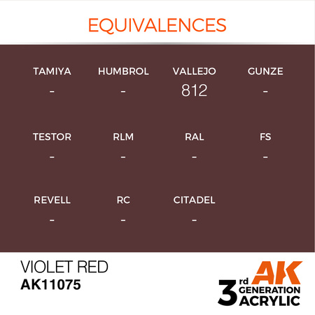 AK 3GEN Acrylics: Violet Red 17ml