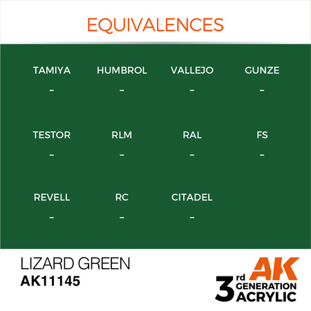 AK 3GEN Acrylics: Lizard Green 17ml