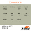 AK 3GEN Acrylics: Medium Grey 17ml