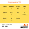 AK 3GEN Acrylics: Pale Yellow 17ml