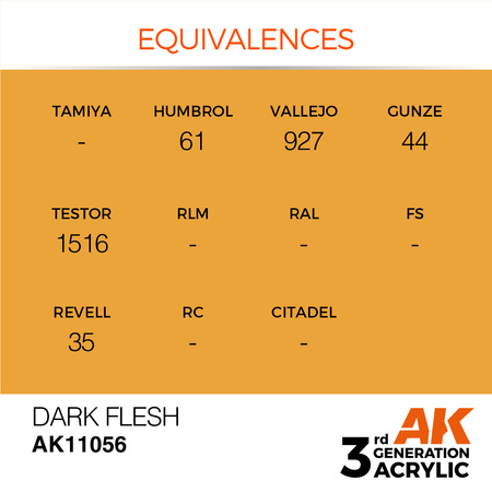 AK 3GEN Acrylics: Dark Flesh 17ml