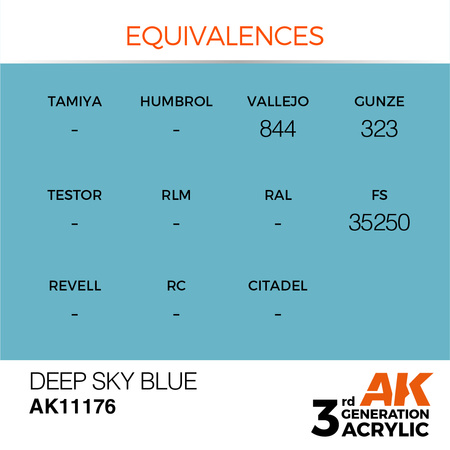 AK 3GEN Acrylics: Deep Sky Blue 17ml