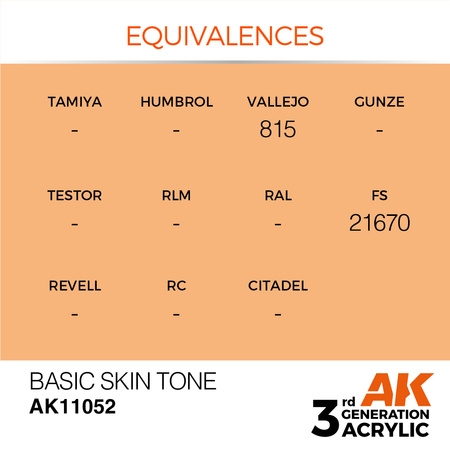 AK 3GEN Acrylics: Basic Skin Tone 17ml