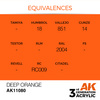 AK 3GEN Acrylics: Deep Orange 17ml