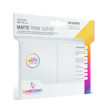 Matte Prime CCG Sleeves - White (100 szt)