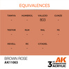 AK 3GEN Acrylics: Brown Rose 17ml