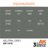 AK 3GEN Acrylics: Neutral Grey 17ml