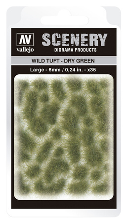 Vallejo: Scenery - Wild Tuft - Dry Green (6 mm)x35