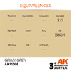 AK 3GEN Acrylics: Grimy Grey 17ml