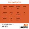 AK 3GEN Acrylics: Burn Orange 17ml