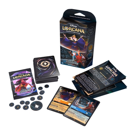 Disney Lorcana Rise of the Floodborn: Amber & Sapphire Starter Deck