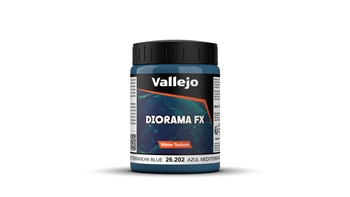 Vallejo: 26.202 - Diorama FX - Water Textures - Mediterranean Blue (200 ml)