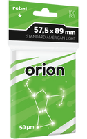Koszulki na karty Rebel (57,5x89 mm) Orion Light, 100 sztuk