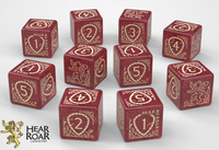 Zestaw Kości Gra o Tron: 10xk6 Lannister