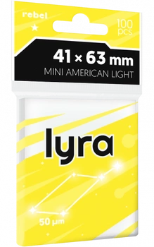 Koszulki na karty Rebel (41x63 mm) Lyra Light, 100 sztuk