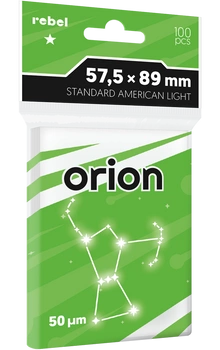 Koszulki na karty Rebel (57,5x89 mm) Orion Light, 100 sztuk