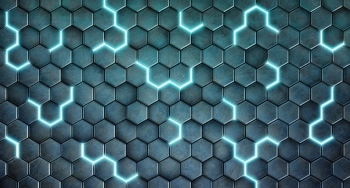 Mata do gier 160x85cm -Blue Hexx - Kraken Wargames