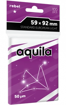 Koszulki na karty Rebel (59x92 mm) Aquila Light, 100 sztuk