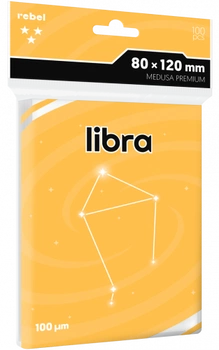 Koszulki na karty Rebel (80x120 mm) Libra Premium, 100 sztuk