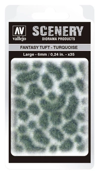 Vallejo: Scenery - Fantasy Tuft - Turquoise (6)x35